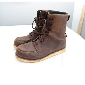 BRUNT Marin 10.5 8 Inch Soft Toe Waterproof Work Boots Men's Brown